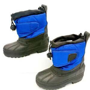 Ranger Snow Boots Thermo Lite Lined Blue & Black Kids size 8